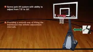 Spalding  Beast Portable basketbola konstrukcija/ grozs