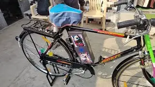 Bicycle went to Nepal Shaheen Electric Bicycle Gahira Choubey Tola Gorakhpur Deoria Road