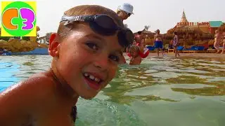 Идем в АКВАПАРК Бора Бора Египет катаемся на горках Have fun in Water Park Egypt, water rides