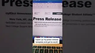 Writing a 300-Word Press Release