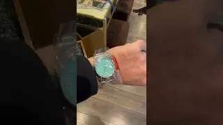 Hand painted Tiffany dial Rolex. #watch #luxurywatch #tiffany #rolex