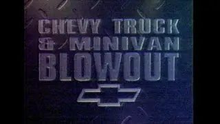 Carolina Chevy Geo Dealers - Chevy Truck & Minivan Blowout Sale (1995)