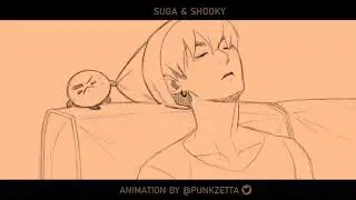 Suga with Shooky animation BT21