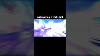 outrunning a red shell #mario #mariokart #mk8dx #nintendo #redshell