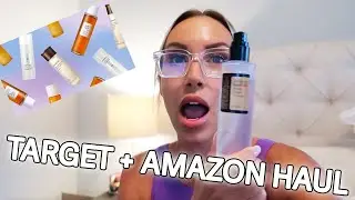 TARGET & AMAZON HAUL! +Affordable Korean skincare review