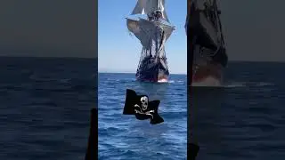 Pirate ship coming at us! #weekendexplorer #pirate #pirates #pirateship #tallships #tallship