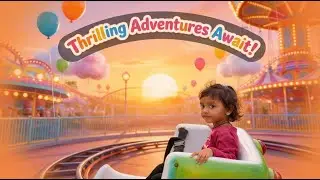 Prisha Fun Ride at Theme Park | Happy Play Time #kids 