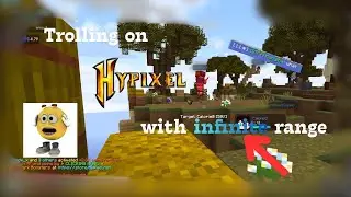 TROLLING ON HYPIXEL WITH INFINITE RANGE,KILLING PEOPLE FROM 20+ BLOCKS.😱😱(sigma 5 tp aura is back)😱😱