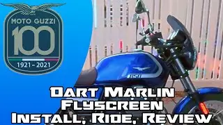 2021 Moto Guzzi V7 850: Dart Martlin Flyscreen Install, Ride, and Review!