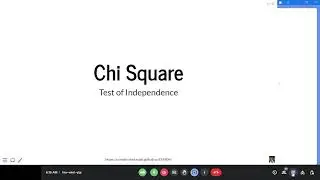 STA404 Chapter 4 #6 Chi Square Test of Independence