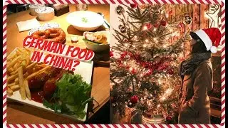 SHANGHAI CHRISTMAS MARKET FAIL & GERMAN FOOD IN CHINA | Vlogmas 4
