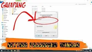 Cara Setting Password pada WinRAR dan ZIP - Gampang