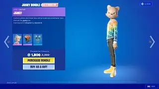 Fortnite Janky skin back bling pickaxe