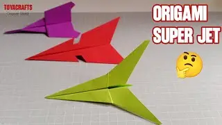 Three super jet planes that are easy to make from origami paper. 