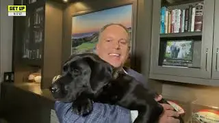 Mike Tannenbaum's dog makes an appearance on Get Up 😊❤️