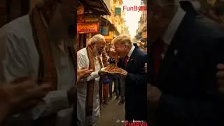 Modi Serves Indian Street Food to Trump in Delhi Market | Viral Moment! #narendramodi #indianarmy