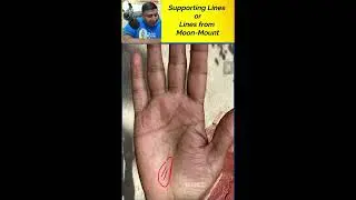 Discussion on supporting lines or Lines from moon mount to Fate-Line in Palmistry.