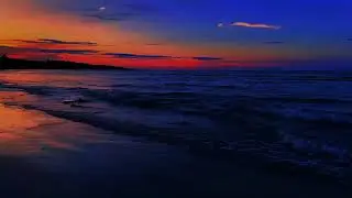 Night Ocean Background for Sleep | Soft Ocean Waves