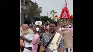 America Losangeles iskcon Temple a RATHAYATRA USA 🇺🇸🙏🇺🇸🙏🇺🇸🙏🇺🇸🙏💙🌹