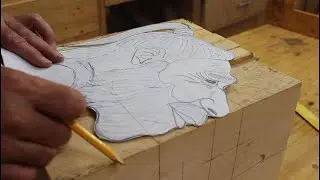 Between Cuts 8/29/21 - Roughing out Neanderthal Carving, Drying Wood for a Desk