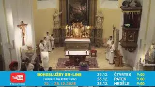 Ne 21.12.2025 9.00 - mše sv. z kostela v Telnici