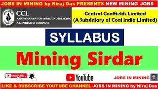 CCL Mining Sirdar Syllabus