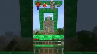 Minecraft emerald wall vs Mods #minecraft #shorts #shortvideo #memes