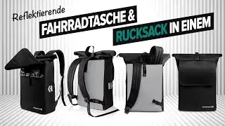 Fahrradtasche Rucksack 2 in 1 schick elegant f&uuml;r Business und Pendler zur Arbeit - mit Laptopfach