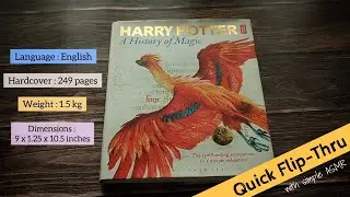 Harry Potter: A History of Magic by British Library | Quick Flip-Through | simple ASMR
