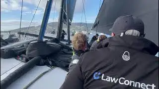 On board LawConnect as they win the 2023 Sydney Hobart