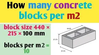 How many concrete blocks per m2 UK | Standard dimensions of block