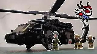 Sluban US Medical Army Helicopter. LEGO Compatible. Build and Review.