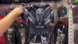 Рашгард детский Venum Gladiator 4.0 Black White кор. рукав