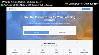 Home Tuition Website Development (Local Marketplace)