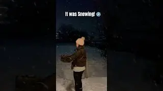 My First Time Seeing Snow Fall in Real Life.❄️
