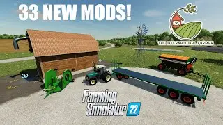 33 New and updated FS22 Cross Platform Mods! (Old Stream Map update, autobale trailer and more!)