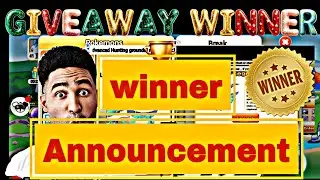 Giveaway winner announcement 💯