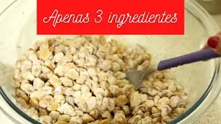 Amendoim doce crocante!! Fácil e rápido, somente 3 ingredientes!!
