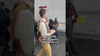 NYCC 2025 - Jim Lee signing through the line, for comic retailer day.