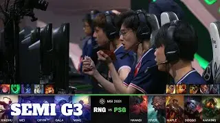 RNG vs PSG - Game 3 | Semi Finals LoL MSI 2021 Knockout Stage | Royal Never Give Up vs PSG Talon G3