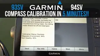 Калибровка компаса Garmin 93SV за 5 МИНУТ!!