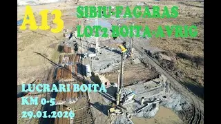 Autostrada A13 Sibiu Făgăraș llot1 Boița Avrig  lucrari Boița  km 0-5 29 01 2026 #autostrada 