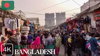 The world's busiest city local market - Dhaka, Bangladesh | 4K 🇧🇩