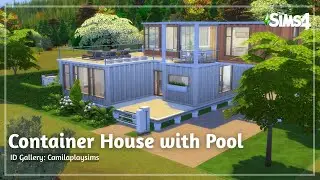 Container House with Pool & Gourmet Area | The Sims 4 &ndash; No CC✨🌿💡