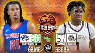 RCS Sports Season Opener | Westbrook HS vs Summer Creek HS  Game Recap
