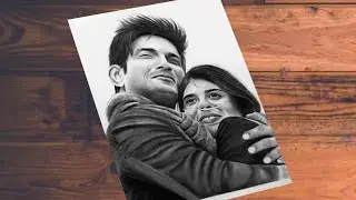 Poster Drawing of Dil Bechara Movie 2020//Drawing Susant Sing Rajput//Sanjana Sanghi//#ColorMagic