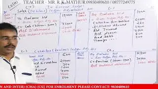 Self Balancing Ledger Sum no 19 | Accountancy Videos | Mathur Sir Classes