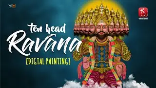 Ten Headed Ravanan - Digital Painting (Making)