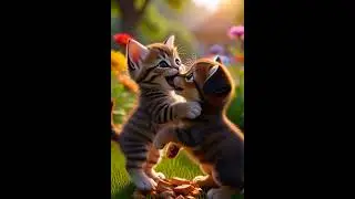 Best Friends Forever | Cat and Puppy Cartoon #AnimalFriends #CuteCartoon