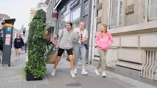 His screaming reactions are too funny. Bushman Prank